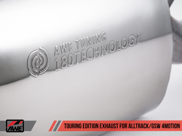 AWE Tuning VW MK7 Golf Alltrack Sportwagen 4Motion Touring Edition Exhaust - Diamond Black Tips Supply