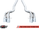 AWE Tuning 18-19 BMW M5 (F90) 4.4T AWD Axle-back Exhaust - Track Edition (Chrome Silver Tips) Discount