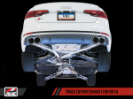 AWE Tuning Audi B9 S4 Track Edition Exhaust - Non-Resonated (Silver 102mm Tips) For Cheap