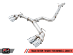 AWE Tuning Mk7 Golf R Track Edition Exhaust w Chrome Silver Tips 102mm Online Sale