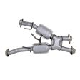 BBK 79-93 Mustang 5.0 Short Mid X Pipe w Catalytic Converters 2-1 2 For Automatic Long Tube Headers For Discount