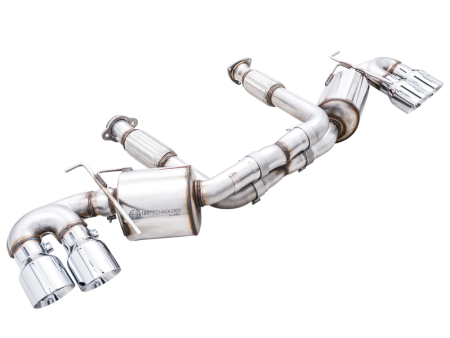 AWE Tuning 2020 Chevrolet Corvette (C8) Touring Edition Exhaust - Quad Chrome Silver Tips Hot on Sale