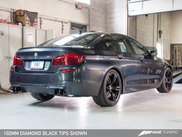 AWE Tuning BMW F10 M5 Touring Edition Axle-Back Exhaust Diamond Black Tips Online