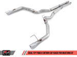 AWE Tuning S550 Mustang GT Cat-back Exhaust - Track Edition (Chrome Silver Tips) Online now