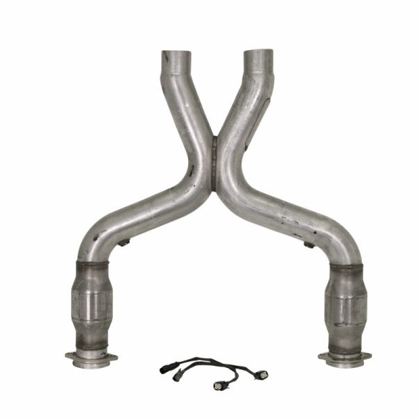 BBK 11-14 Mustang 5.0 Short Mid X Pipe With Catalytic Converters 3.0 For BBK Long Tube Headers For Sale