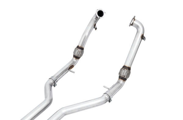 AWE Tuning Audi B9 S4 Track Edition Exhaust - Non-Resonated (Silver 102mm Tips) For Cheap