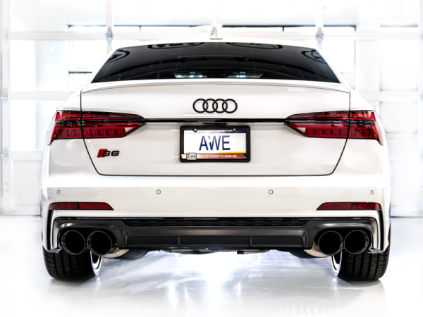 AWE Tuning 19-23 Audi C8 S6 S7 2.9T V6 AWD Track Edition Exhaust - Diamond Black Tips Sale