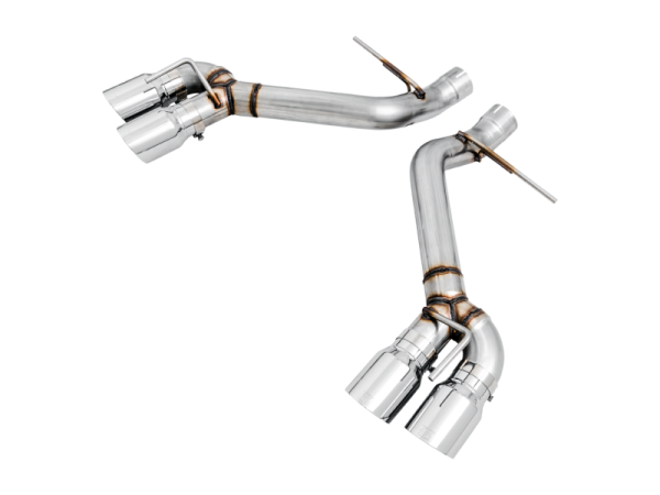 AWE Tuning 16-19 Chevrolet Camaro SS Axle-back Exhaust - Track Edition (Quad Chrome Silver Tips) For Sale