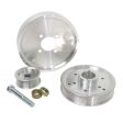 BBK 02-04 Mustang 4.6 GT Underdrive Pulley Kit - Lightweight CNC Billet Aluminum (3pc) For Sale