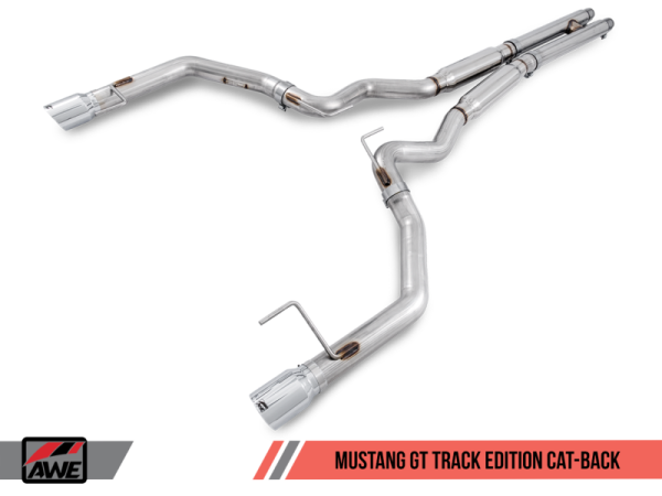 AWE Tuning S550 Mustang GT Cat-back Exhaust - Track Edition (Diamond Black Tips) Online