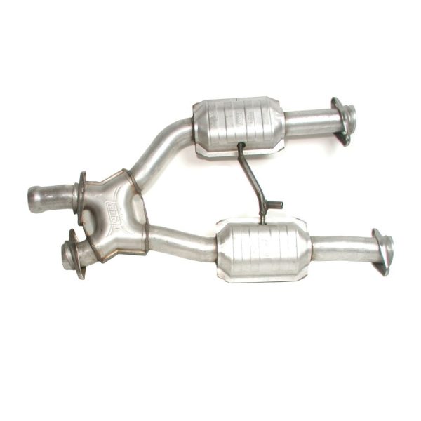 BBK 96-04 Mustang 4.6 GT   Cobra Short Mid X Pipe w Catalytic Converters 2-1 2 For Long Tube Headers Discount