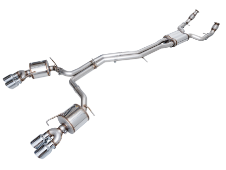 AWE Tuning 19-23 Audi C8 S6 S7 2.9T V6 AWD Touring Edition Exhaust - Chrome Silver Tips on Sale