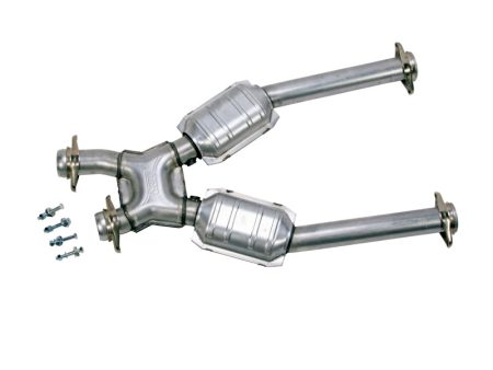 BBK 96-04 Mustang 4.6 GT   Cobra Short Mid X Pipe w Catalytic Converters 2-1 2 For Long Tube Headers Discount