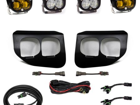 Baja Designs Ford Super Duty (20-On) Fog Lights Dual FPK Amber SAE Sport DC Baja Designs Online Sale