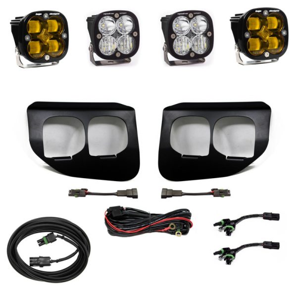 Baja Designs Ford Super Duty (20-On) Fog Lights Dual FPK Amber SAE Sport DC Baja Designs Online Sale