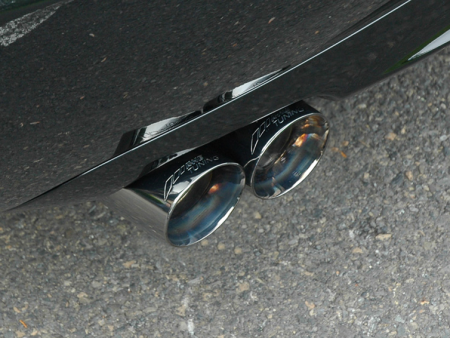 AWE Tuning Audi B7 A4 3.2L Track Edition Quad Tip Exhaust - Diamond Black Tips Online Sale