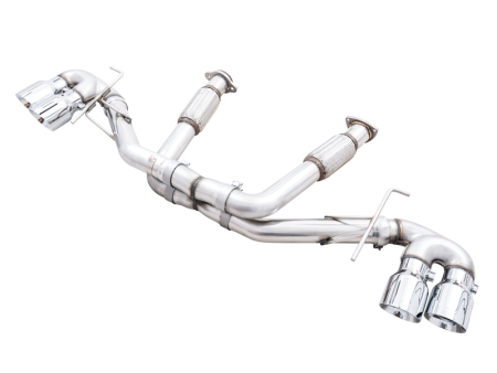 AWE Tuning 2020 Chevrolet Corvette (C8) Track Edition Exhaust - Quad Chrome Silver Tips Online Hot Sale