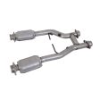 BBK 96-04 Mustang 4.6 GT   Cobra Short Mid H Pipe w Catalytic Converters 2-1 2 For Long Tube Headers For Discount