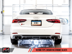 AWE Tuning Audi B9 S5 Sportback Touring Edition Exhaust - Non-Resonated (Silver 102mm Tips) Fashion