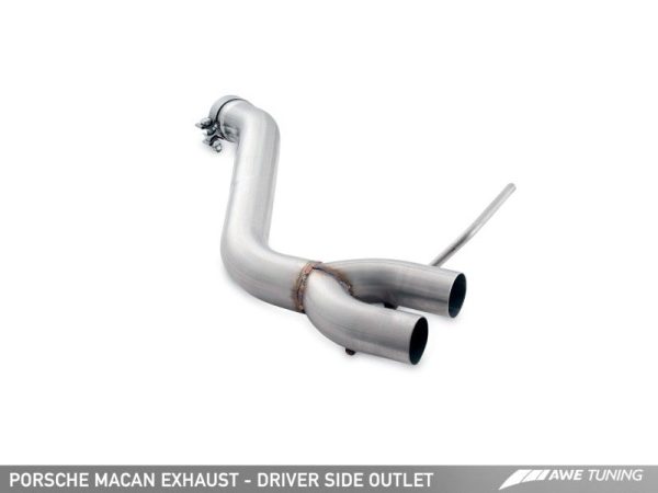 AWE Tuning Porsche Macan Track Edition Exhaust System - Chrome Silver 102mm Tips on Sale