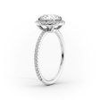 The Michelle Set With A 1.5 Carat Oval Lab Diamond on Sale