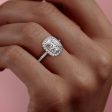 The Michelle Set With A 2.5 Carat Elongated Cushion Lab Diamond Online