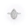 The Michelle Set With A 2 Carat Pear Lab Diamond on Sale