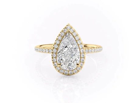 The Michelle Set With A 3 Carat Pear Lab Diamond Discount