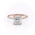 The Pave Kamellie Set With A 2.5 Carat Princess Lab Diamond Online Hot Sale