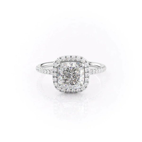 The Michelle Set With A 2 Carat Cushion Lab Diamond Online