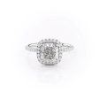 The Michelle Set With A 2.5 Carat Cushion Lab Diamond Online Hot Sale